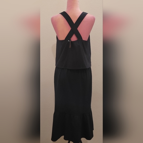 NWT J. Jill Elegant Black Layered Maxi Dress Sz M - Picture 2 of 6